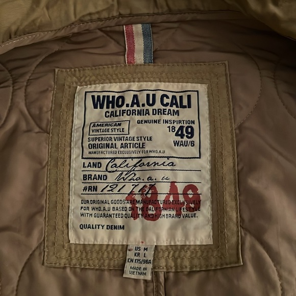 Vintage WHO.A.U Cali flight/bomber jacket - Picture 2 of 4